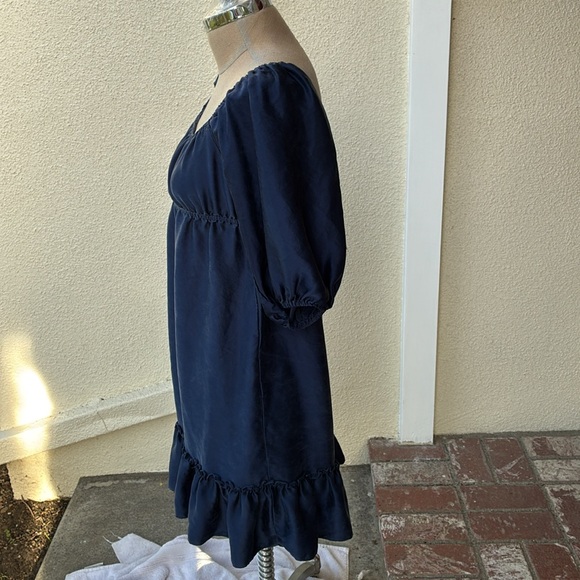 Vintage Betsey Johnson 100% silk gorgeous 90’s rare short prairie dress. - Picture 7 of 14